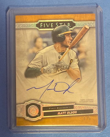 2021 Topps Five Star Matt Olson Auto /5