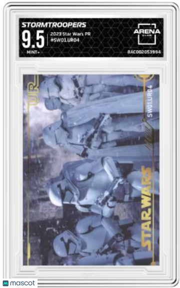 2023 Star Wars PR Stormtroopers #SW01-UR04 Arena Club 9.5