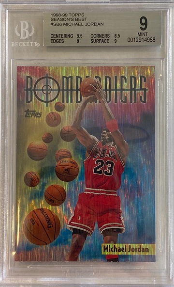 1998-99 Topps Michael Jordan Bombardiers #SB6 BGS 9