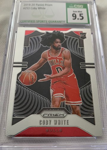 2019-20 Panini Prizm Coby White RC - CSG 9.5 Gem Mint