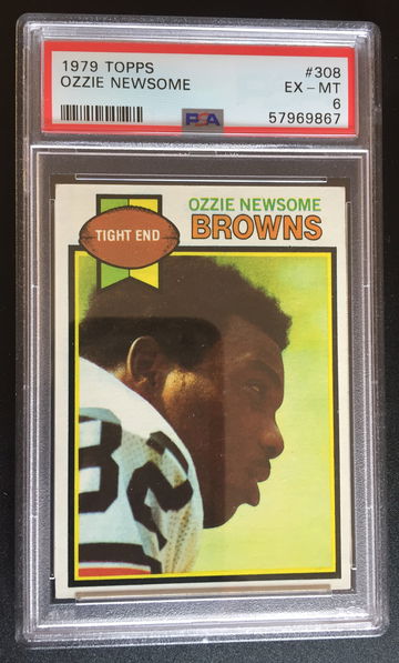 1979 Topps Ozzie Newsome #308 RC HOF PSA-6 EX-MT