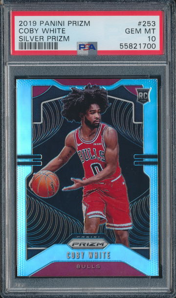 2019 Panini Prizm Coby White RC Silver PSA 10 (C)