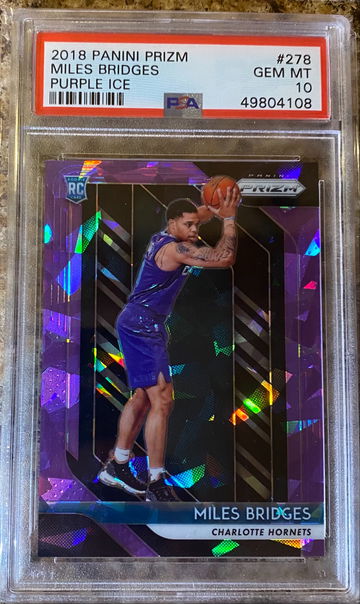 Miles Bridges Prizm /149 Purple Ice Rookie Card 2018