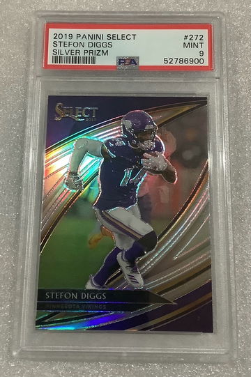 2019 Select Silver Stefon Diggs Field level psa 9 Vikings Bills 
