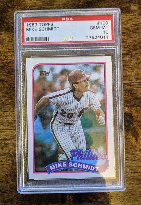 1989 Topps Mike Schmidt PSA 10