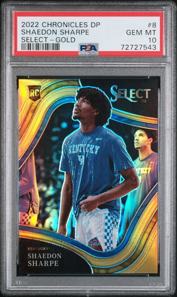 2022 Select #8 Shaedon Sharpe Chronicles DP /10 PSA 10