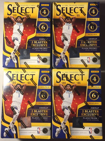 2020 2021 Panini Select Basketball Blaster Box 4x Lot