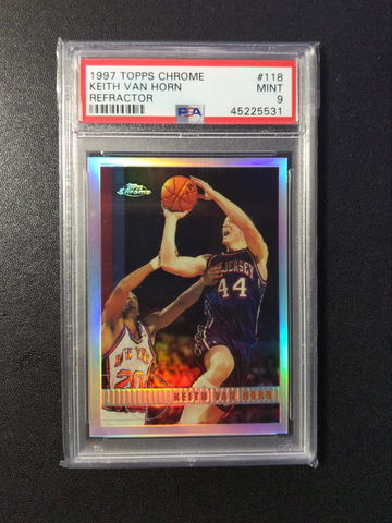 1997 Topps Chrome Refractor #118 Keith Van Horn PSA 9
