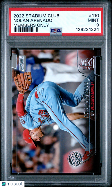 2022 Topps Stadium Club Nolan Arenado #110 Members Only PSA 9