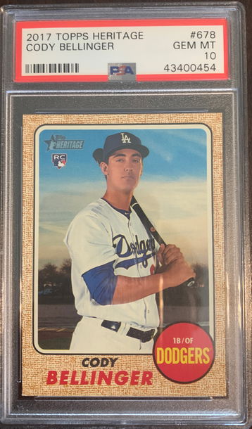 2017 Topps Heritage Cody Bellinger RC PSA 10