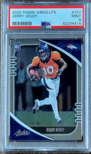 2020 JERRY JEUDY Panini Absolute PSA 9 POP 47 Rookie RC #157