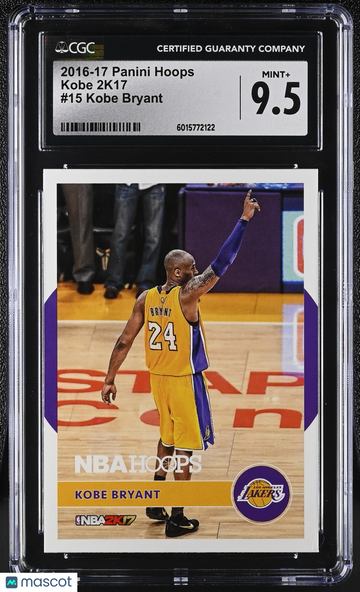 2016-17 Panini Hoops Kobe Bryant #15 Kobe 2K17 CGC 9.5