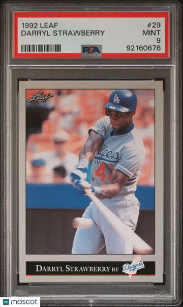 1992 Leaf Darryl Strawberry #29 PSA 9