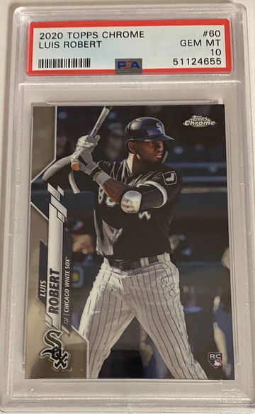 2020 Topps chrome #60 Luis Robert RC rookie psa 10 gem mint 