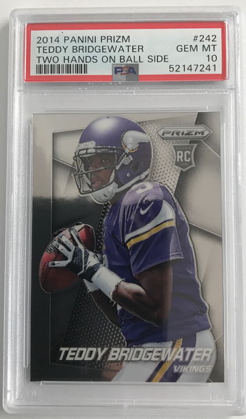 2014 PANINI PRIZM TEDDY BRIDGEWATER PSA 10 GEM MINT #242