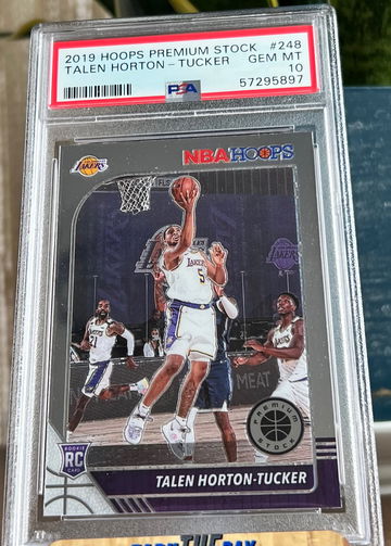 2019 Panini NBA Hoops Premium Stock Talen Horton Tucker  PSA 10 Gem Mint RC #248