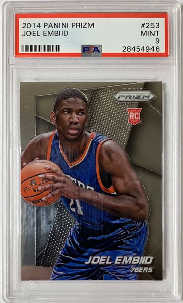 2014 Panini Prizm Joel Embiid PSA 9 Mint #253