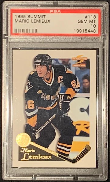 1995 Summit #118 Mario Lemieux PSA 10 Gem-Mint POP 8!!!