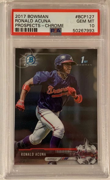 2018 Bowman Chrome Ronald Acuna Jr. PSA 10