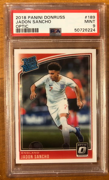 2018 Panini Donruss Optic #189 Jadon Sancho PSA 9