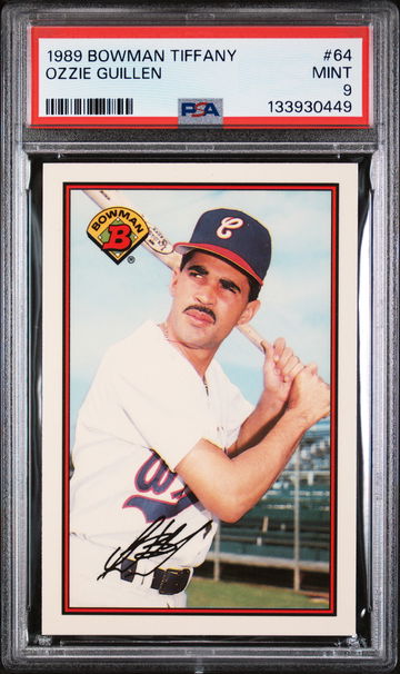1989 Bowman Tiffany Ozzie Guillen #64 /6000 PSA 9