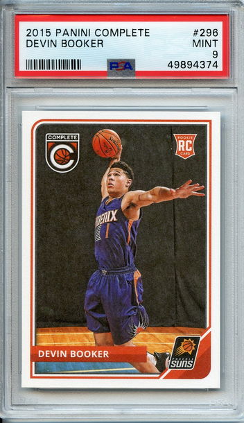 Devin Booker 2015 Panini Complete Rookie PSA 9 NEP 374