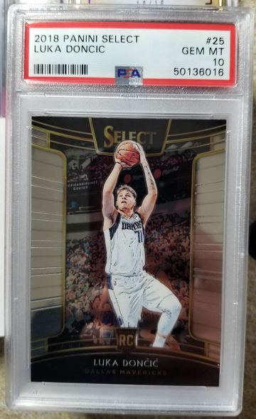 Luka doncic 2018 select Rookie RC concourse psa gem Mint 10