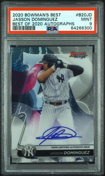 2020 BOWMAN'S BEST OF 2020 AUTO Jasson Dominguez PSA 9