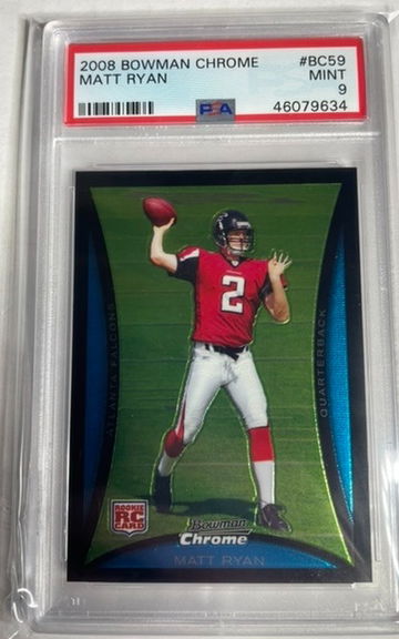 Matt Ryan 2008 Bowman Chrome PSA 9