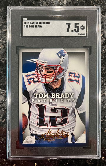 2013 Panini Absolute Retail TOM BRADY #58 SGC 7.5 Mint GOAT 🔥