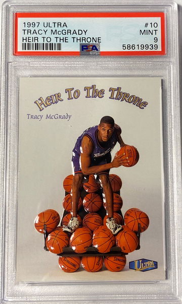 TRACY MCGRADY 1997 Fleer Ultra Heir To The Throne #10 RC Rookie PSA 9 