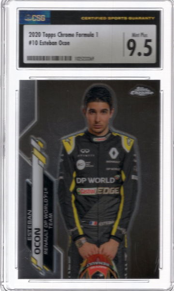 2020 Topps Chrome Formula 1 Esteban Ocaon 9.5