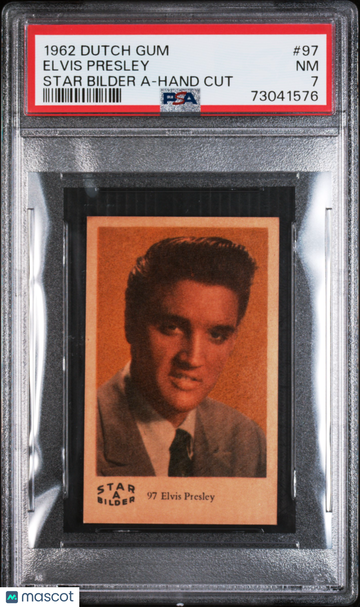 Elvis Presley 1962 Dutch Gum Star Bilder A  #97 PSA 7 HAND CUT