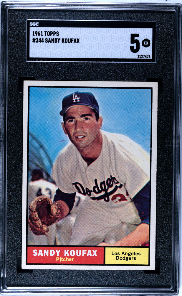 1961 Topps Sandy Koufax #344 SGC 5