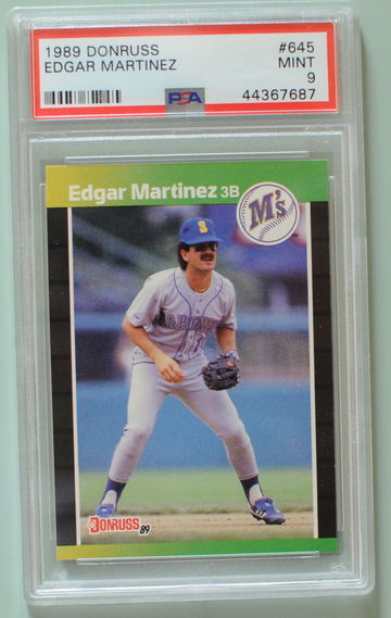 1989 Donruss Edgar Martinez PSA 9