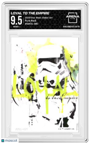 2023 Star Wars Global Art Punk Rock Loyal to the Empire Loyal to the Empire #SW01-097 Arena Club 9.5