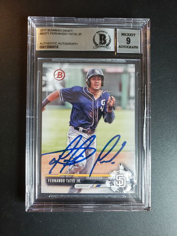 Fernando Tatis Jr Autographed 2017 Bowman