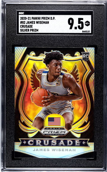 2020-21 Panini Prizm Draft Picks #82 James Wiseman Crusade Silver Prizm