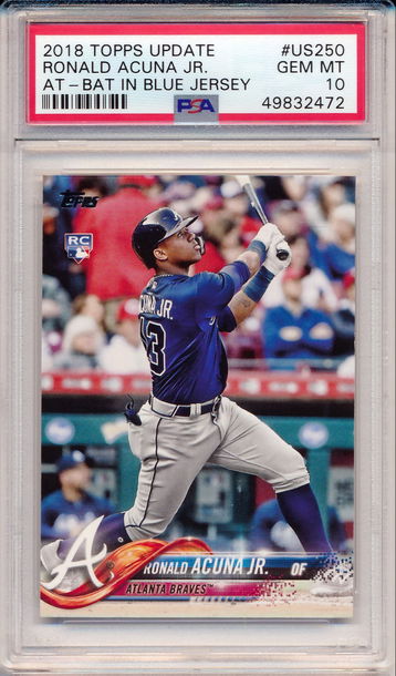 2018 Topps Update Ronald Acuna PSA 10
