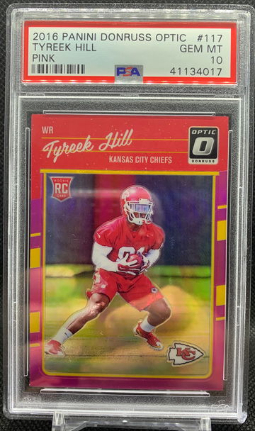 2016 Optic Tyreek Hill Pink PSA 10