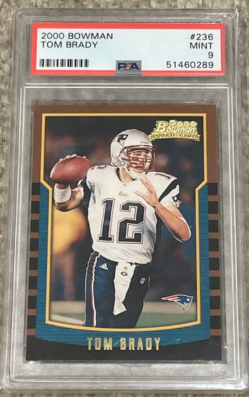 2000 Tom Brady Bowman Rookie RC PSA 9