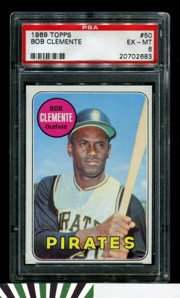 1969 Topps #50 Roberto Clemente PSA 6