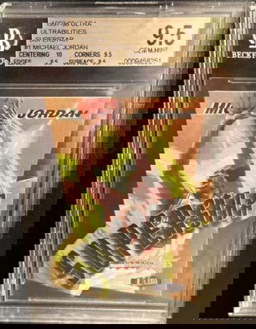 Michael Jordan 1997-98 Fleer Ultra Ultrabilities SuperStar BGS 9.5 TRUE GEM +