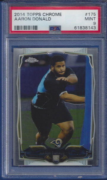 2014 Topps Chrome #175 Aaron Donald RC PSA 9  (BillsGridironGreats)