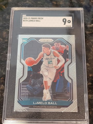 2020-21 PRIZM Lamelo Ball SGC 9!!!