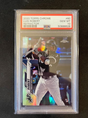 2020 Topps Chrome Luis Robert Refractor PSA 10