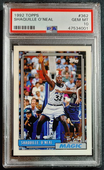 1992 Topps Shaquille O'neal PSA 10