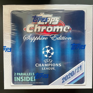 2020-21 Topps Chrome UEFA Champions League UCL Sapphire Box
