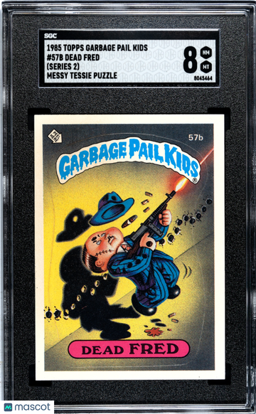 1985 Topps Garbage Pail Kids Dead Fred #57B SGC 8