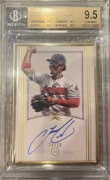2017 Topps Definitive Francisco Lindor auto /30